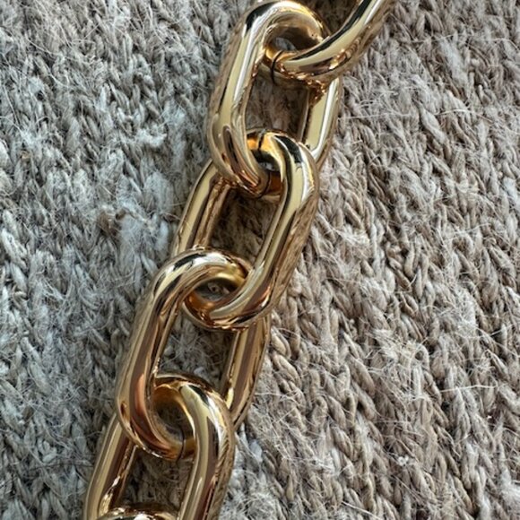 Rabanne Shoulder Bag black leather with chain strap - Picture 4 of 7